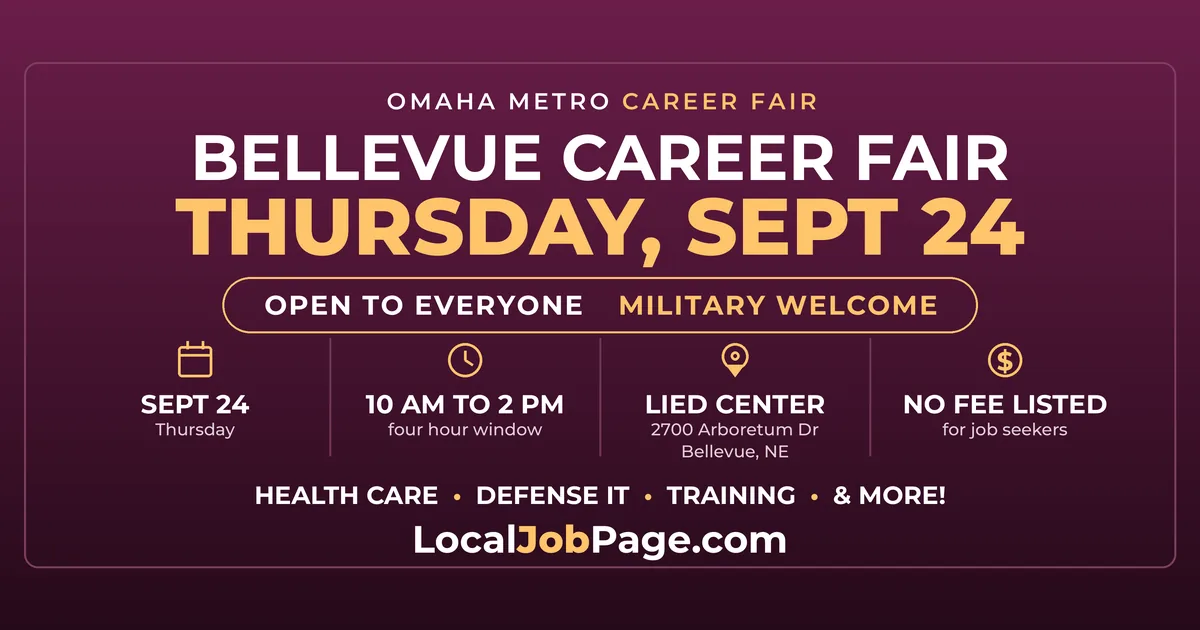 Bellevue Career Fair and Business Expo Sept. 24: One Side Hiring, One Side Expo